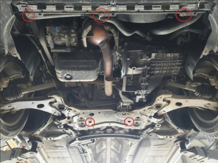 Scut Motor Metalic Volvo V50 (2004 - 2012) Protecție Profesională 2mm Karmaster [3]