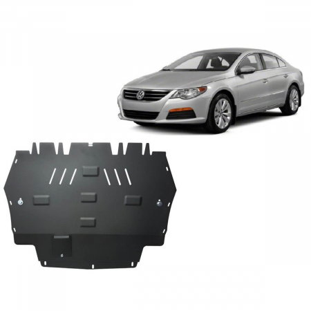 Scut Motor Metalic VW Passat CC 2008-2016 Protecție Profesională Motor Cutie Radiator Bară Față Karmaster [1]