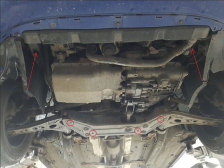 Scut Motor Metalic VW Polo 6R Diesel (2009 - 2017), Oțel 2mm - Cod 30.148 [3]