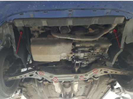 Scut Motor Metalic VW Polo 6R Benzină (2009 - 2017), Oțel 2mm - Cod 30.142 [3]