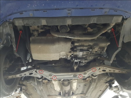 Scut Motor Metalic VW Polo 9N Diesel (2002 - 2009) Cutie Manuală, Oțel 2mm - Cod 30.148 [3]