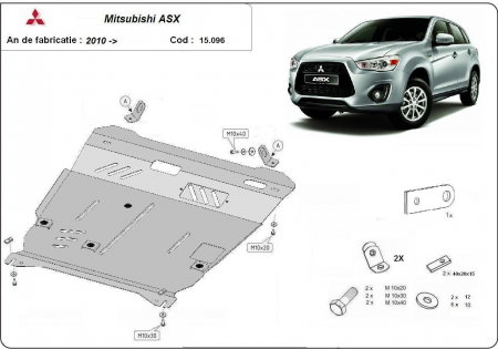 Scuturi metalice - Scut-Motor-Metal-Mitsubishi-ASX-2010-2022-2.5mm-Fereastra-Ulei-Karmaster