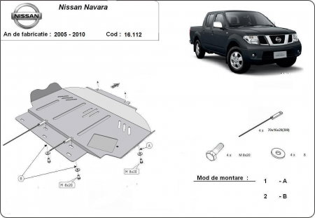 Scuturi metalice - Scut-Motor-Metal-Nissan-Navara-D40-2005-2015-Karmaster-16112