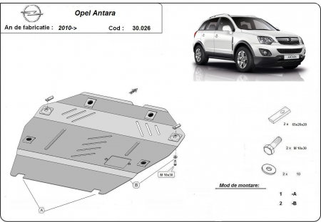 Scut motor Opel Antara - Scut-motor-metalic-Opel-Antara-2010-2015-karmaster-ro-Cod-30026