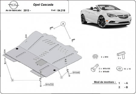 Scut Protecție Motor Oțel Opel Cascada 2013-2019 [0]