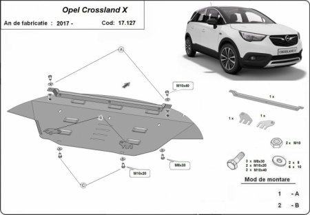 Scut-Motor-Metalic-Opel-Crossland-X-2017-2025-13kg