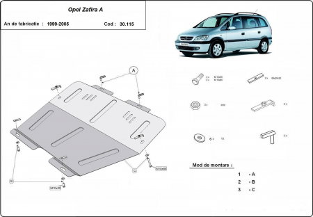 scut-motor-metalic-Opel-Zafira-A-1999-2005-protectie-karmaster [0]