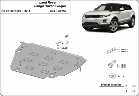 Scut motor metalic Range Rover Evoque dupa 2011