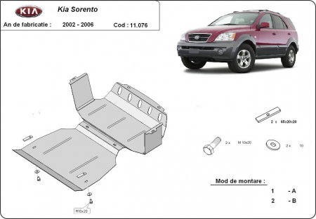 Scut motor metalic si radiator Kia Sorento 2001-2006 [0]