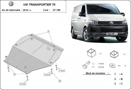 Scut Motor Metalic VW Transporter T6 (2015 - 2022)