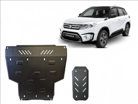 Scuturi metalice - Set Scuturi Oțel 2mm Suzuki Vitara (2023+) - Protecție Motor și Diferențial Spate