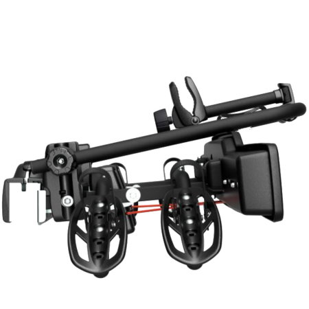 Suport 2 biciclete Peruzzo Parma 706N cu prindere pe carligul de remorcare, Negru Mat [3]