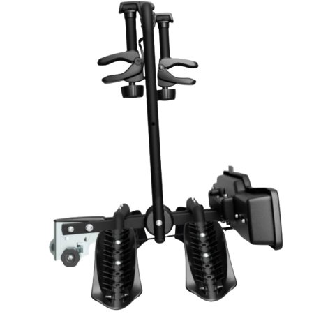Suport 2 biciclete Peruzzo Siena 668E compatibil cu biciclete electrice cu prindere pe carligul de remorcare, Negru Mat [1]