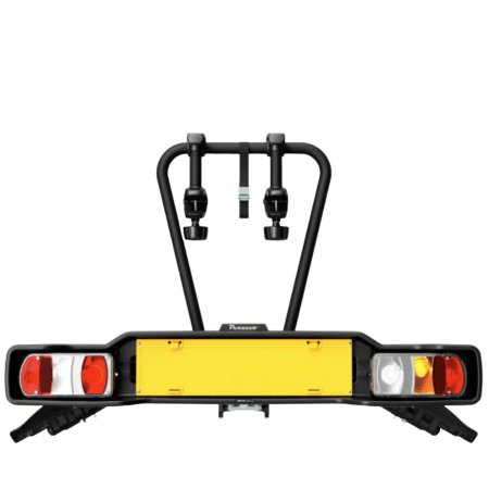 Suport 2 biciclete Peruzzo Siena 668E compatibil cu biciclete electrice cu prindere pe carligul de remorcare, Negru Mat [2]