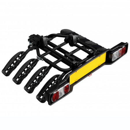 Suport 4 biciclete Peruzzo Siena 668/4N cu prindere pe carligul de remorcare, Negru [1]