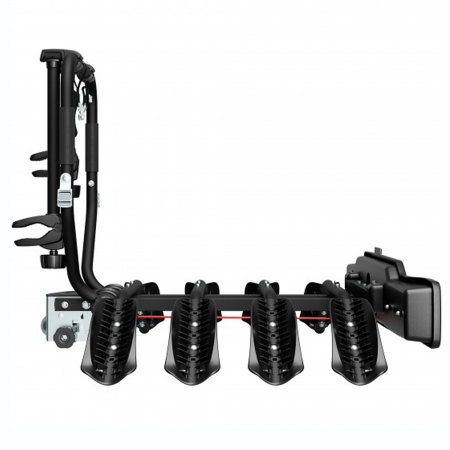 Suport 4 biciclete Peruzzo Siena 668/4N cu prindere pe carligul de remorcare, Negru [2]