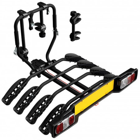 Suporturi biciclete - Suport 4 biciclete Peruzzo Siena 668/4N cu prindere pe carligul de remorcare, Negru