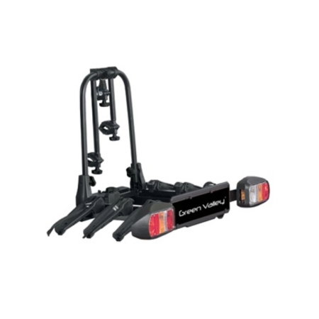 Suport bicicleta Green Valley Discovery 160514-3 cu prindere pe carligul de remorcare, 3 biciclete, Negru [3]