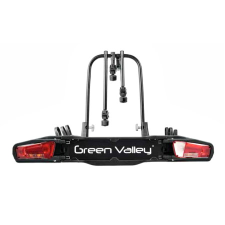 Suport bicicleta Green Valley Discovery 160514-3 cu prindere pe carligul de remorcare, 3 biciclete, Negru [2]