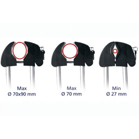 Suport biciclete Peruzzo Roma Tandem 604 Aluminiu cu prindere pe bare transversale - pentru o bicicleta [4]