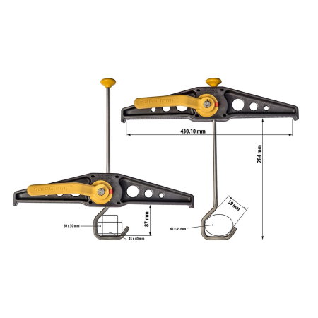 Suport fixare scara, Rhino, Safe Clamp, RAS21, set de 2 buc. [1]
