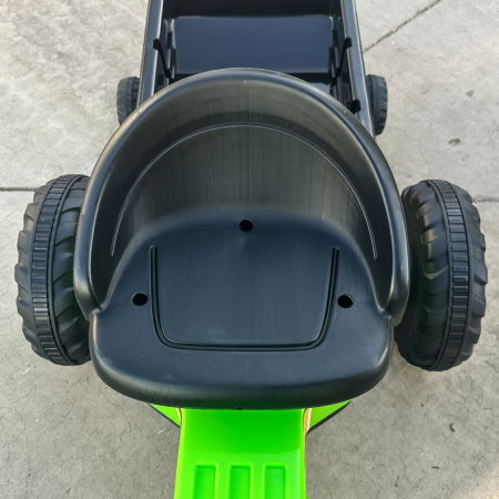 Masinuta tip tractoras cu pedale pentru copii intre 3 si 6 ani, cadru metalic, verde [10]