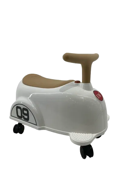 Premergatoare - Premergator Kinderplay BabyCar tip masinuta, pentru copii intre 1 si 2 ani, design ergonomic, echipare standard, alba