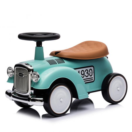 Premergatoare - Premergator masinuta Retro Baby pentru copii, 18-30 luni, efecte sonore, verde