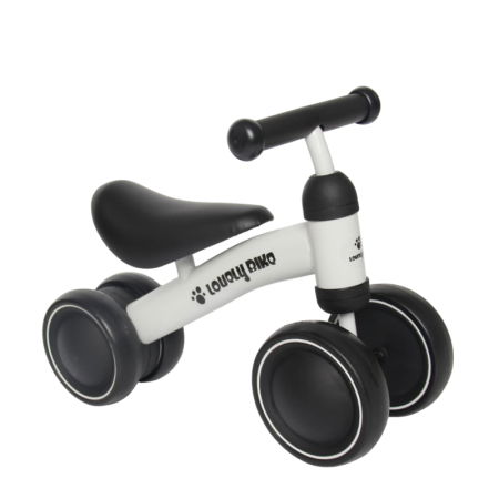 Premergatoare - Premergator si bicicleta fara pedale, LoveLy Bike pentru copii 18-30 luni, roti EVA, alba