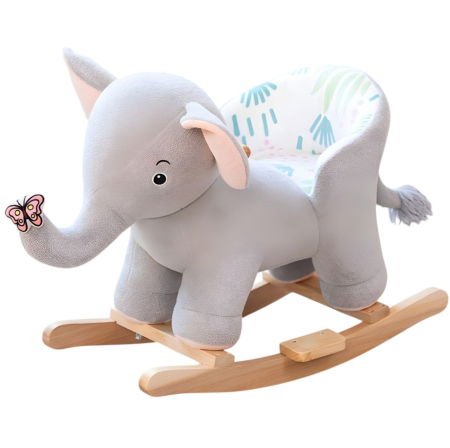 Camera copilului - Elefantul Gri cu trompa in sus din plus, Balansoar si cu Roti