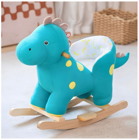 Camera copilului - Dinozaurul Verde inchis din plus, Balansoar si cu Roti