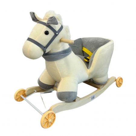 Camera copilului - Unicornul Magic Din Plus Balansoar Si Cu Roti, Alb