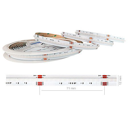 Banda led Cob RGBW 24V Alb Rece
