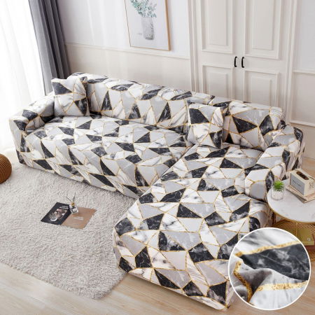 Huse Canapele & Fotolii - Husa Elastica Pentru Fotoliu/ Canapea/ Coltar - Marble