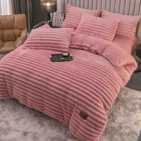 Lenjerie Pat Dublu Cocolino 4 Piese, cu Elastic – Moale și Călduroasă