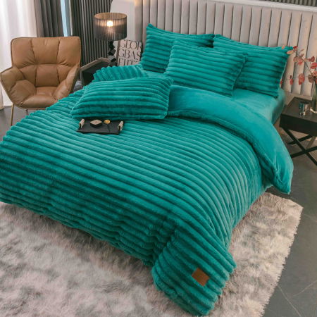 Lenjerie Pat Dublu Cocolino 4 Piese, cu Elastic – Moale și Călduroasă