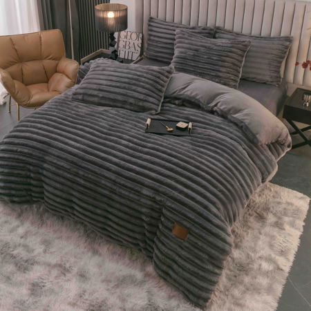 Lenjerie Pat Dublu Cocolino 4 Piese, cu Elastic – Moale și Călduroasă