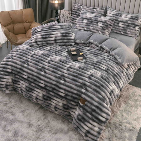 Lenjerie Pat Dublu Cocolino 4 Piese, cu Elastic – Moale și Călduroasă