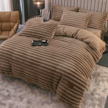 Lenjerie Pat Dublu Cocolino 4 Piese, cu Elastic – Moale și Călduroasă