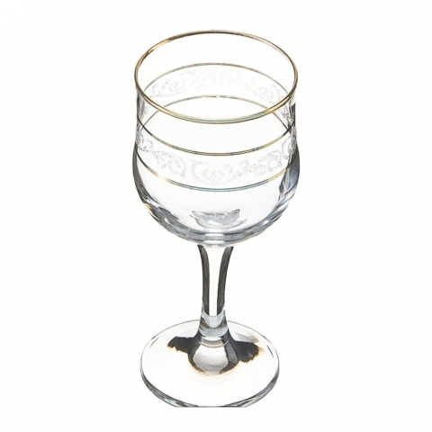 Oferte - Set 6 pahare Lav Adora Gold cu picior aurii 300 ml