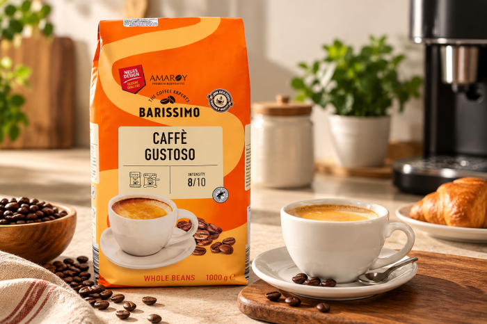 Amaroy Barissimo Caffe Gustoso Cafea boabe, 1 kg [2]