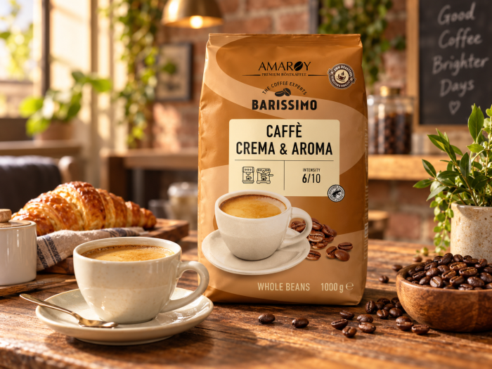 Amaroy Barissimo Crema e Aroma Cafea boabe, 1kg [2]