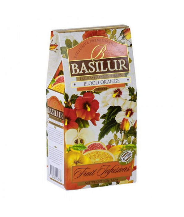 Basilur Blood Orange Ceai de fructe Refill, 100g [1]