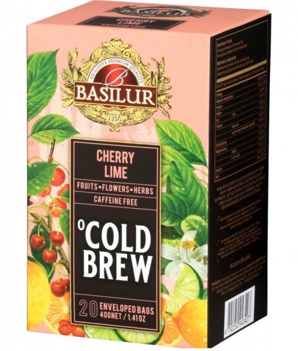 Basilur Brew Cherry si Lime Ceai rece 20 plicuri [1]