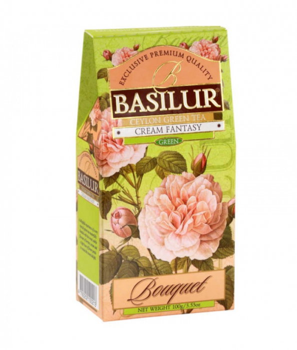 Basilur Cream Fantasy Refill Ceai verde 100g [1]