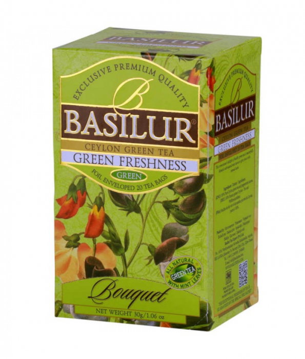 Basilur Green Freshness Ceai verde 20 plicuri [1]