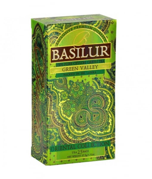 Basilur Green Valley ceai verde 25 plicuri [1]
