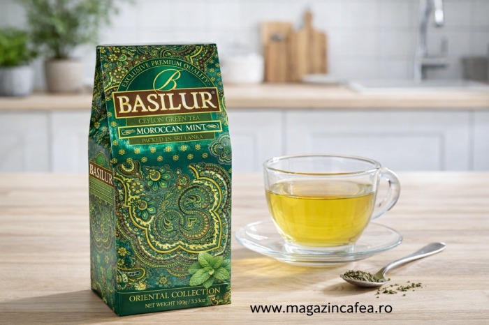 Basilur Maroccan Mint Ceai verde Refill, 100g [2]
