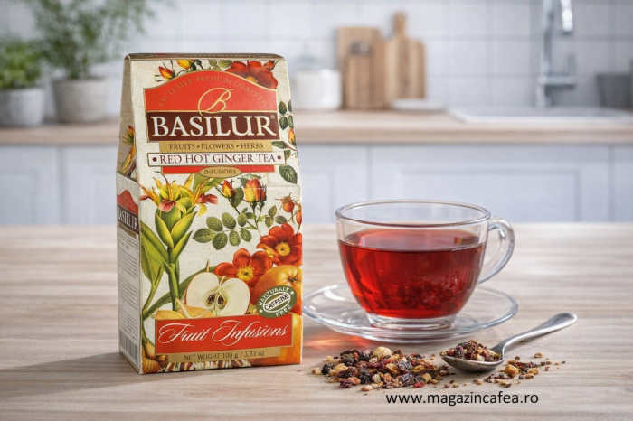 Basilur Red Hot Ginger Ceai mix Refill, 100g [2]