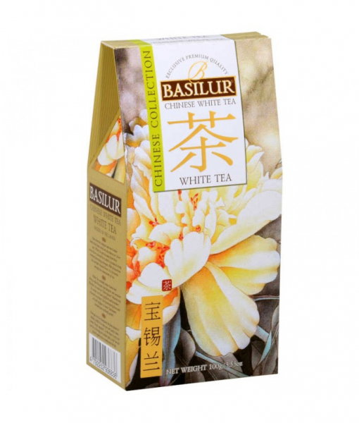 Basilur White Tea Ceai alb chinezesc Refill, 100g [1]